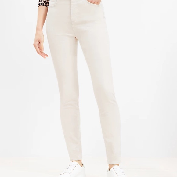 LOFT Corduroy Pants NWT in Tan Cream Sz 6/28 - Picture 11 of 12